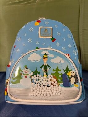 Disney Light Blue Holiday Elf Mini Backpack